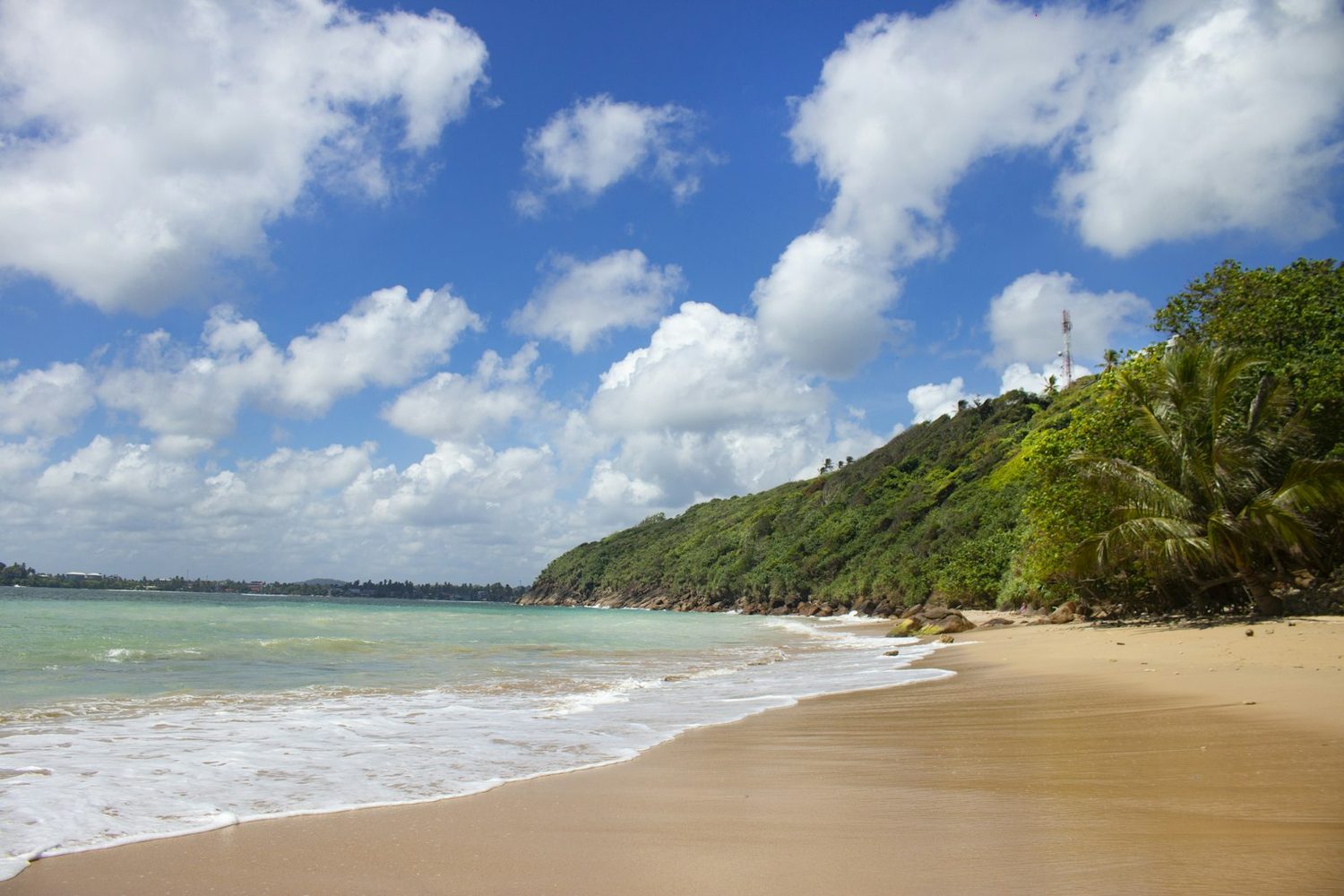 Long sandy beach on the west coast of Phuket